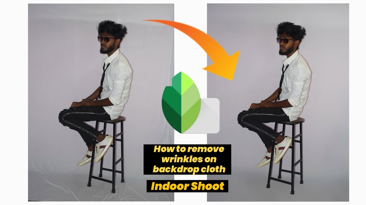 HOW TO REMOVE WRINKLES ON BACKDROP CLOTH USING SNAPSEED