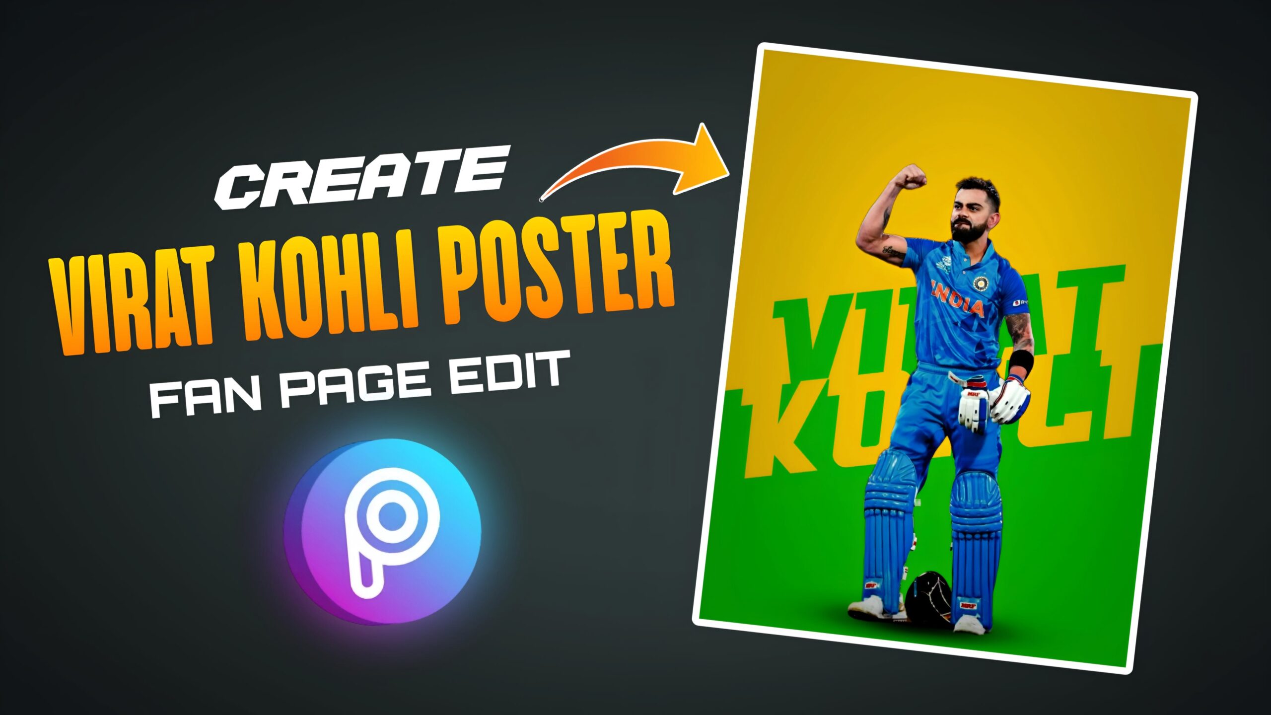 Virat Kohli Poster Editing
