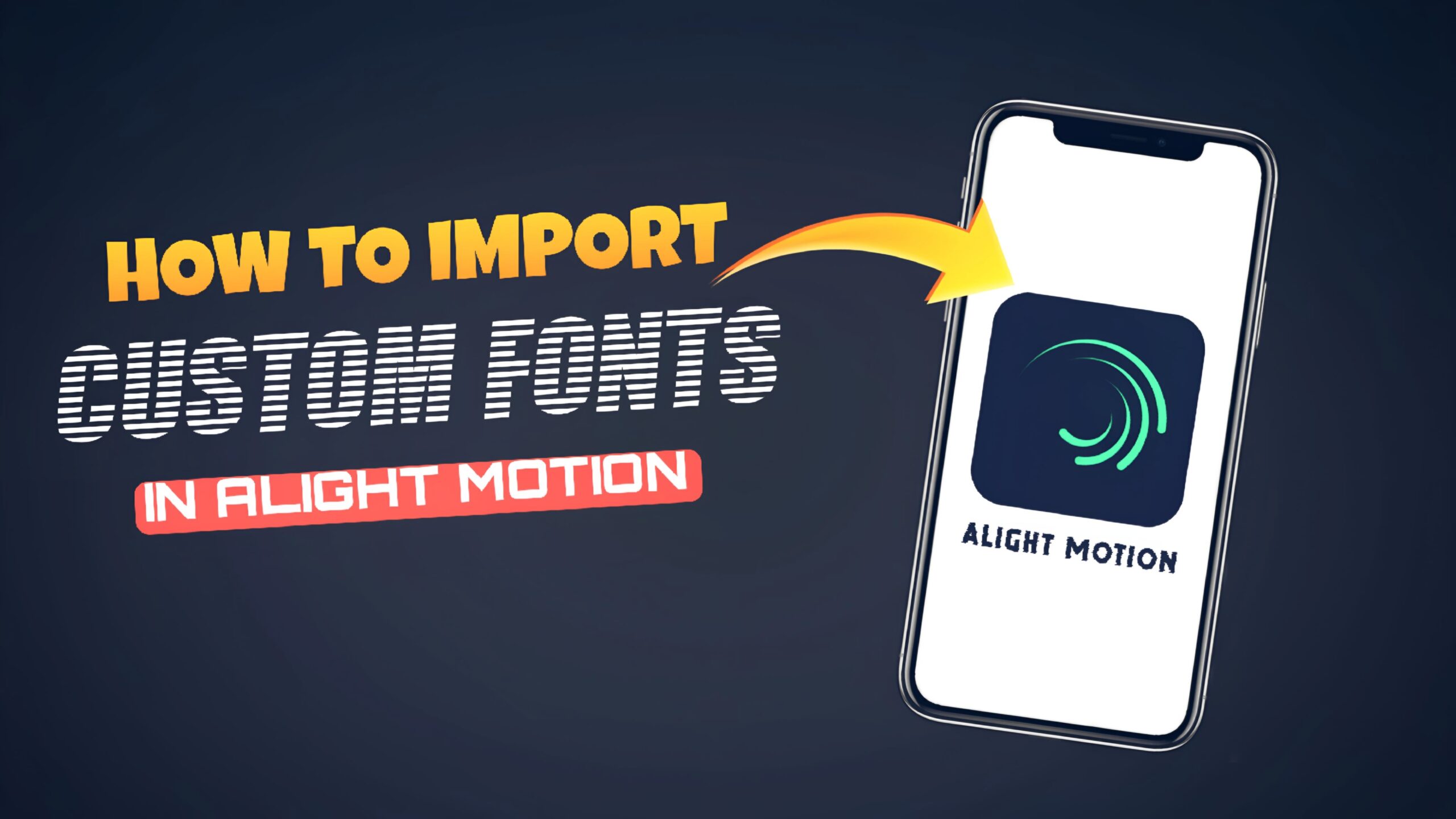 how to import custom fonts in alight motion