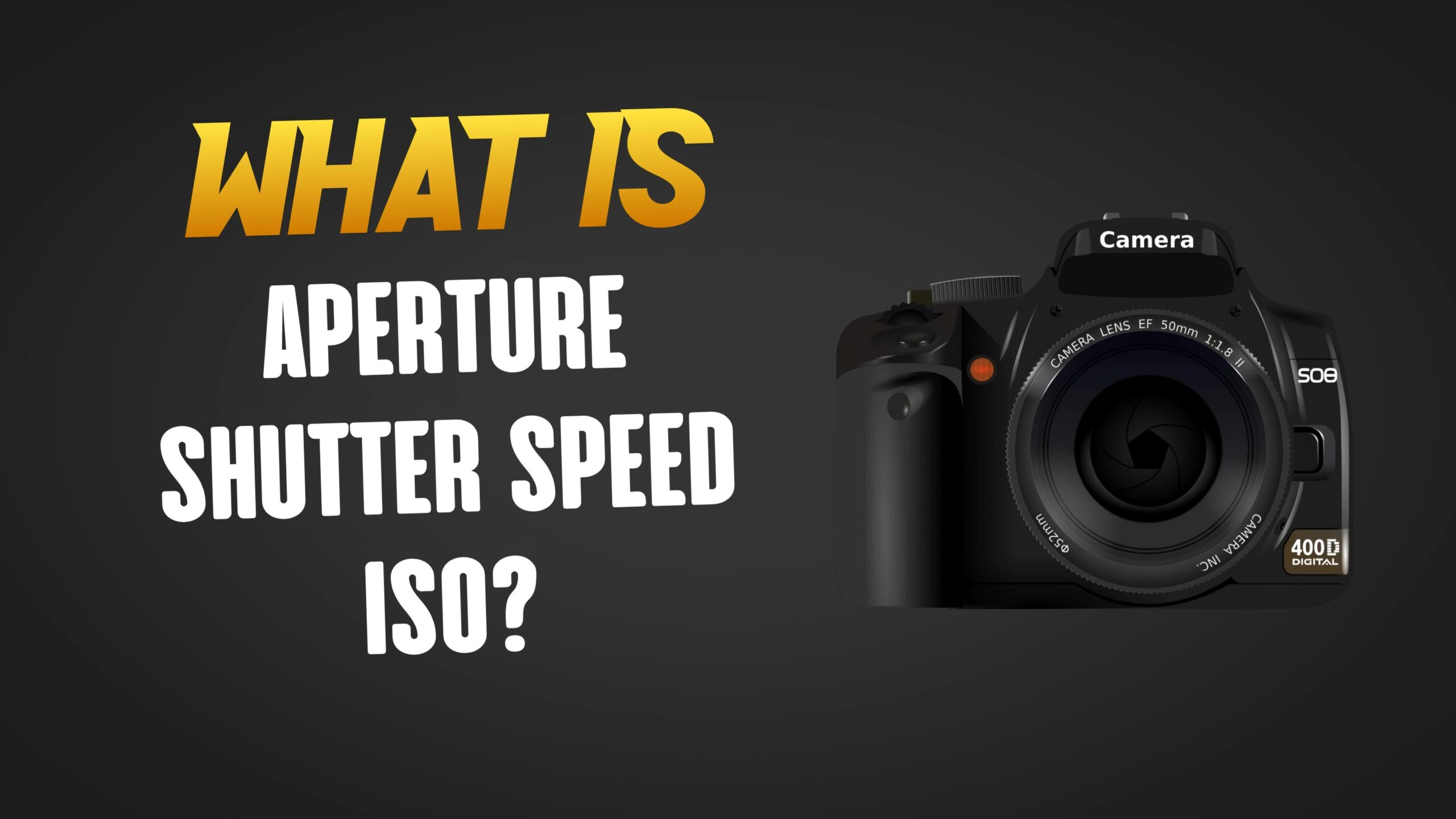 What is Aperture, Shutter Speed and ISO?