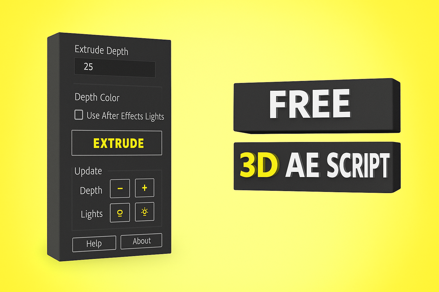 Free 3D Extruder Ae Script